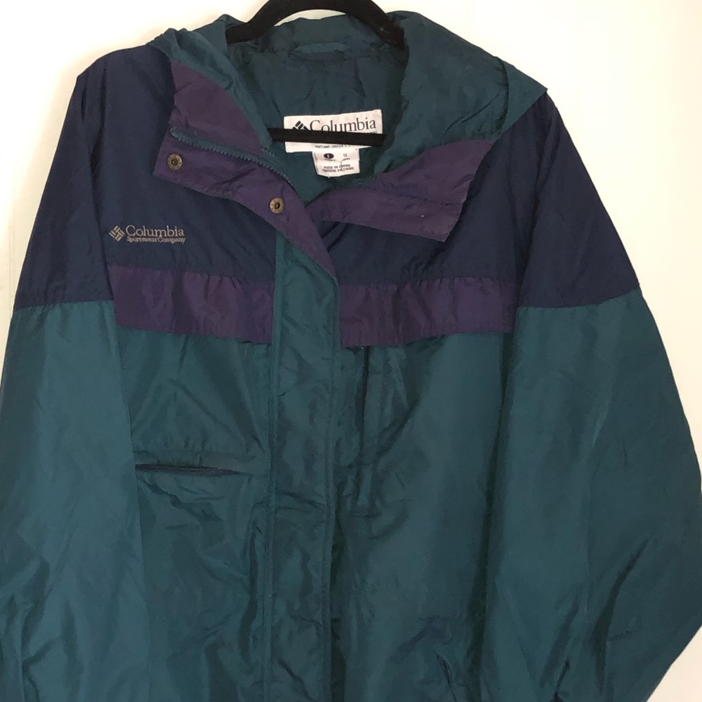 Vintage Columbia 90s Colour-Block Windbreaker